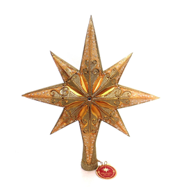 Christopher Radko Christmas Tree Topper Champagne Stellar Finial