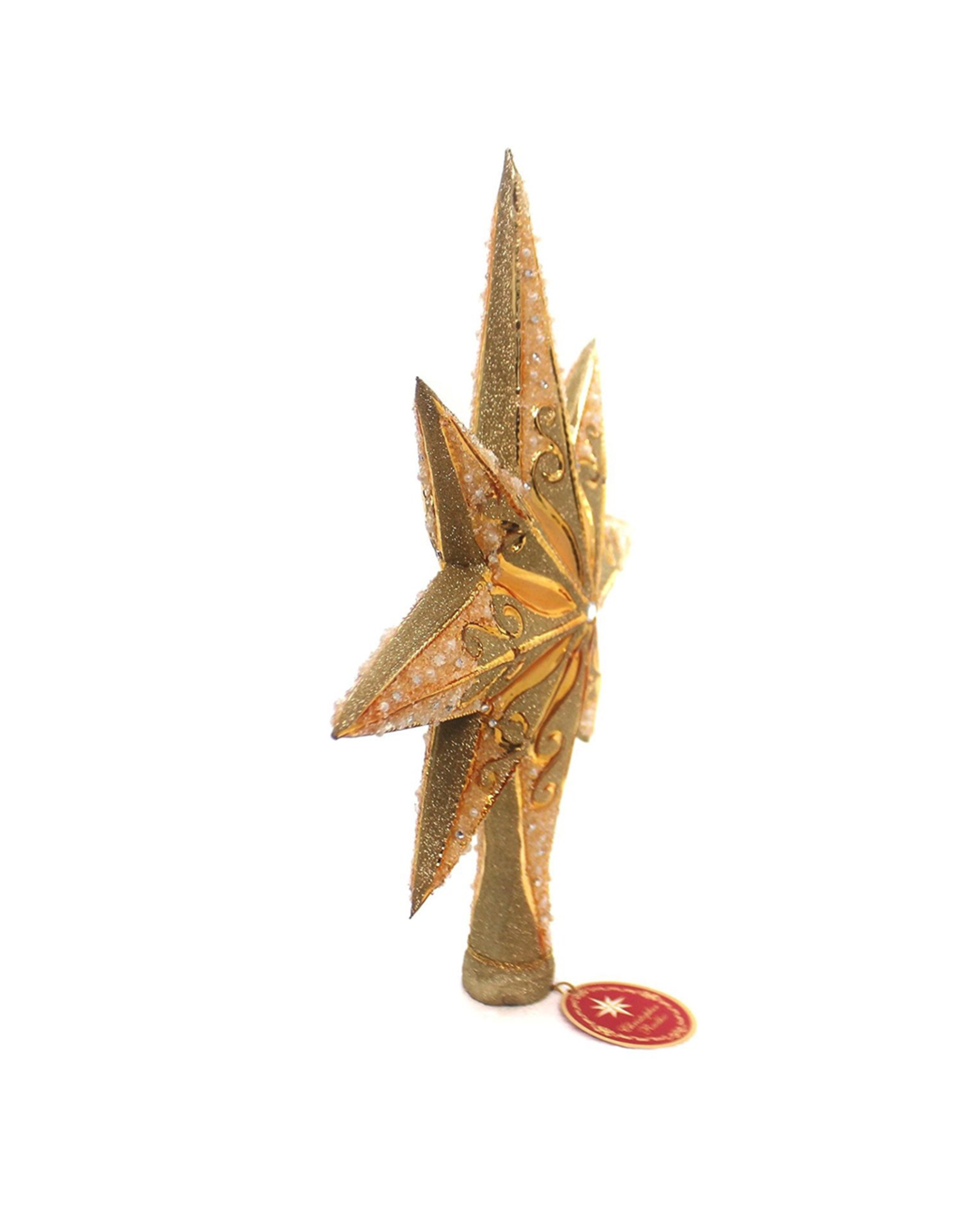 Christopher Radko Christmas Tree Topper Champagne Stellar Finial