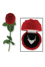 DMM Gifts Necklaces HR-NKRSBX Heart Pendant In Flower Box