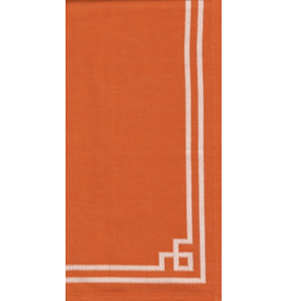 Caspari Fabric Cotton Tea Towels 24x31 Rive Gauche - Orange