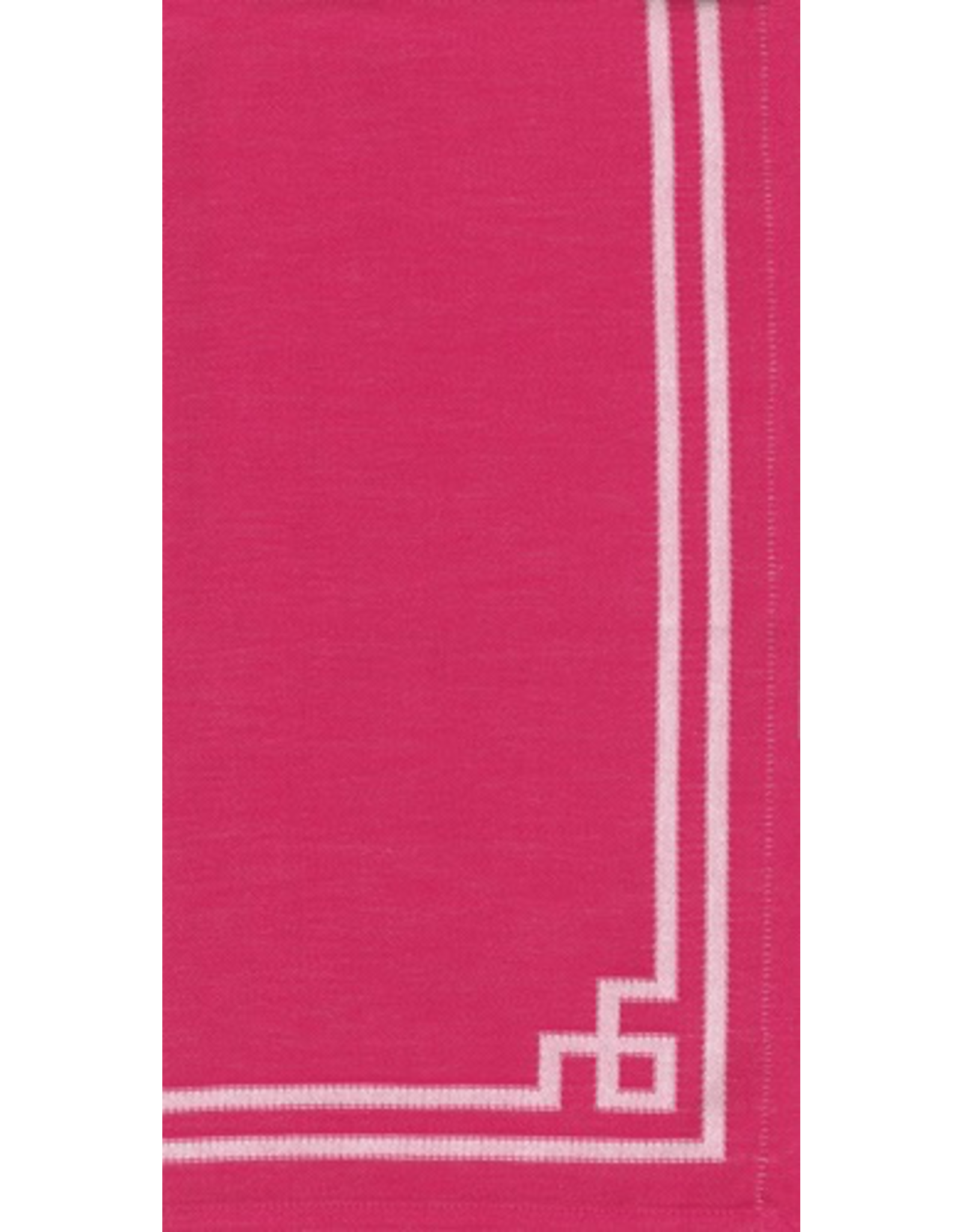 Caspari Fabric Cotton Tea Towels 24x31 Rive Gauche - Fuchsia