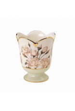 Artis Orbis White Rose Tea Light Votive Holder - Smithsonian Collection