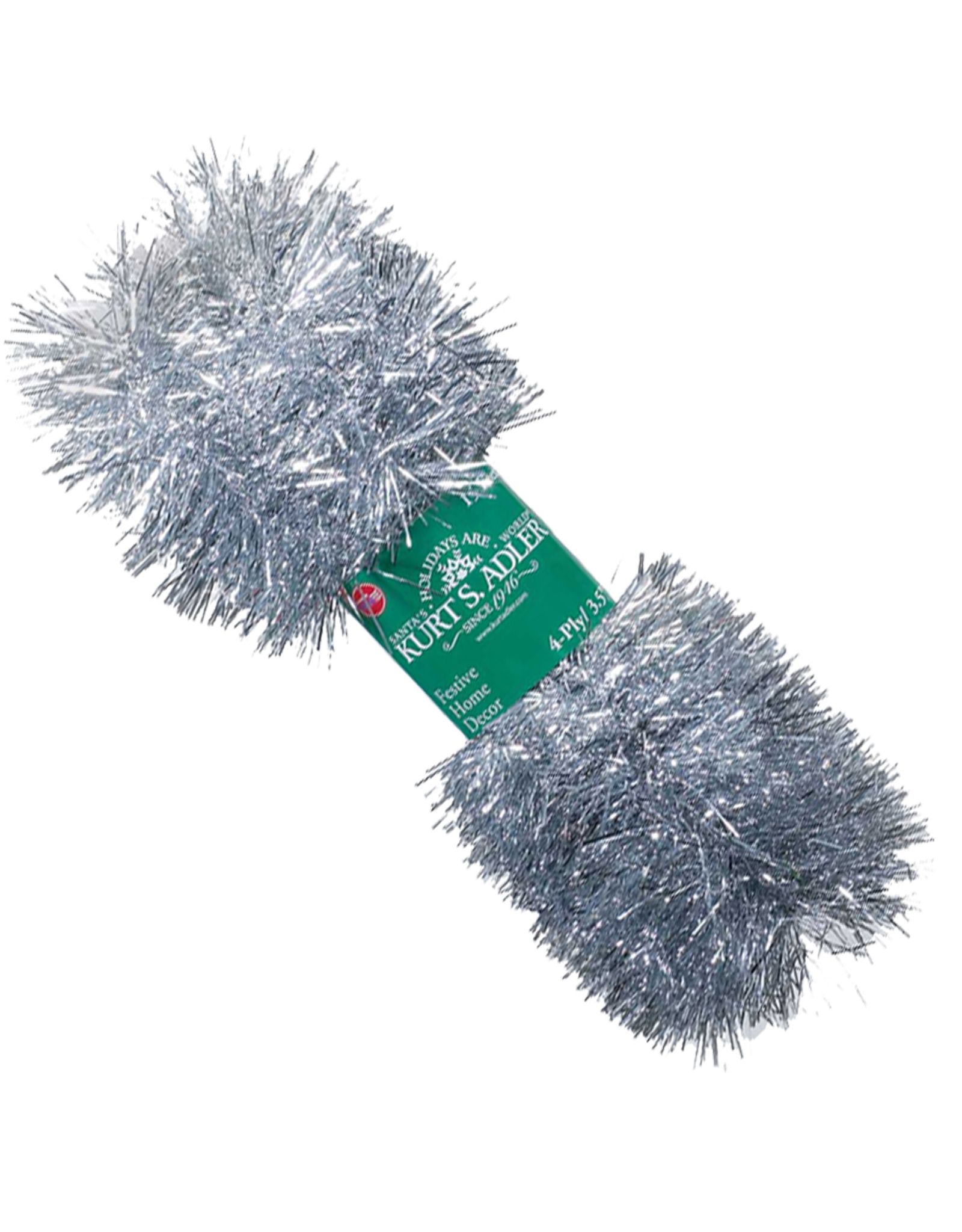 Kurt Adler Silver Tinsel Garland 15ft 4 Ply Christmas Garland Digs N Gifts Kurt Adler Silver Tinsel Garland 15ft 4 Ply Christmas Garland Digs N Gifts