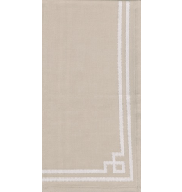 Caspari Fabric Cotton Tea Towels 24x31 Rive Gauche - Natural