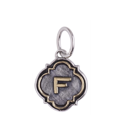 Waxing Poetic® Jewelry QTFL1MS-F Insignia F Charm