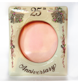 Porcelain Picture Frame 25th Anniversary