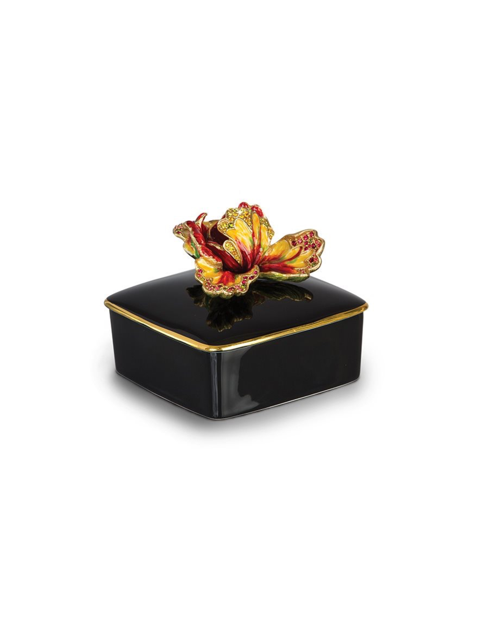 Jay Strongwater Decorative Boxes Bailey Tulip Porcelain Box