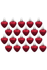 Kurt Adler Mini Red Hearts Ornaments Petite Treasures 20 Pack