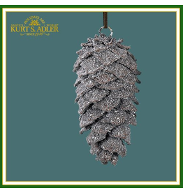 Kurt Adler Silver Pinecone Ornament