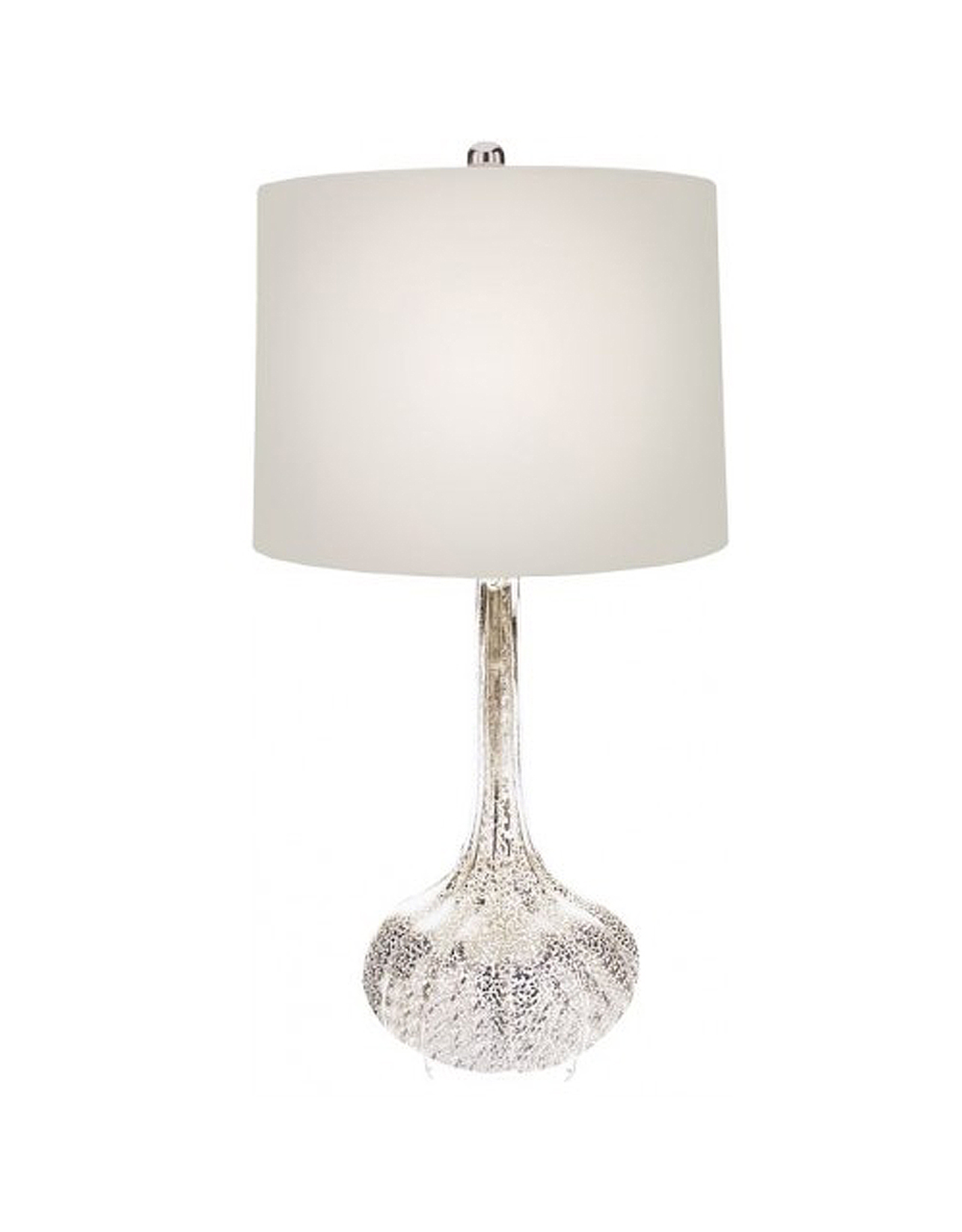 Mark Roberts Home Decor Modern Silver Droplet Lamp 27.5H