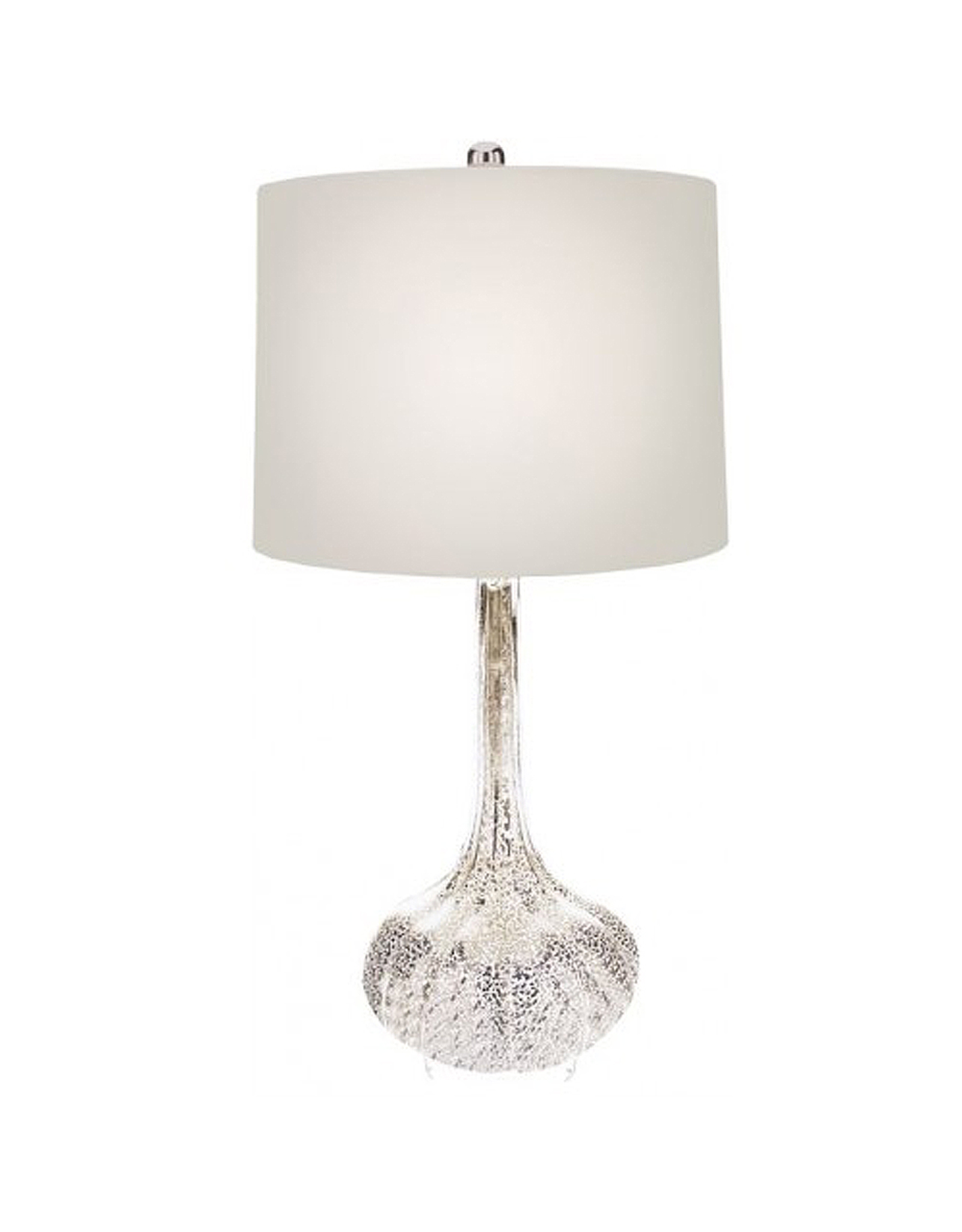 Mark Roberts Modern Silver Droplet Lamp 27.5H