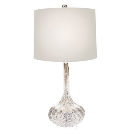 Mark Roberts Modern Silver Droplet Lamp 27.5H