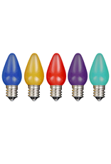 Kurt Adler LED C9 Light Bulbs Multi Color Opaque Set of 25