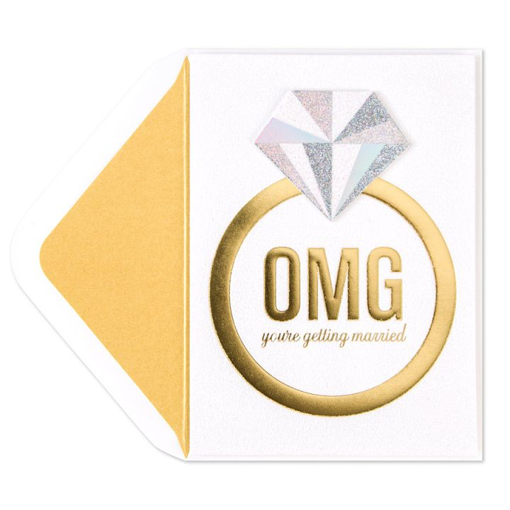 PAPYRUS® Engagement Card OMG Ring Digs N Gifts