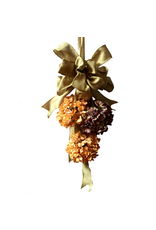 DIGS-N-GIFTS Burlap Bow w Fall Floral Door Hanger Wall Decor