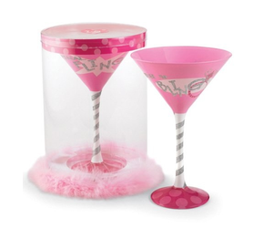 Funky Flamingo Martini Glass by Lolita