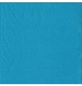 Caspari Paper Dinner Napkins 20ct Grosgrain Turquoise