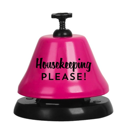 Slant Pink Bar-top Bell With Housekeeping Please