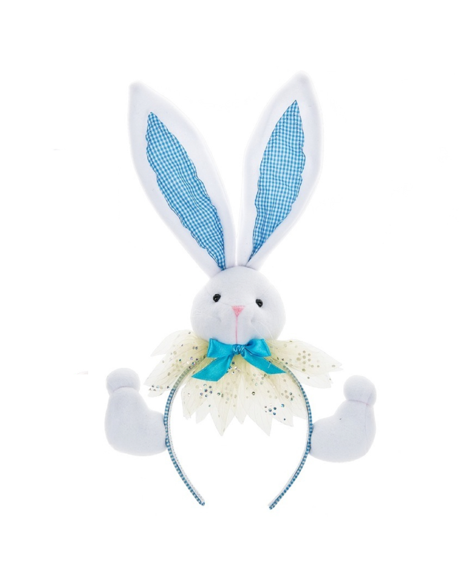 Midwest-CBK Easter Bunny Ears Plush Bunny Headband 7702425-B Blue Ears