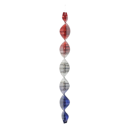 Midwest-CBK Wind Spinner Patriotic Red White and Blue Spinner 20 inch