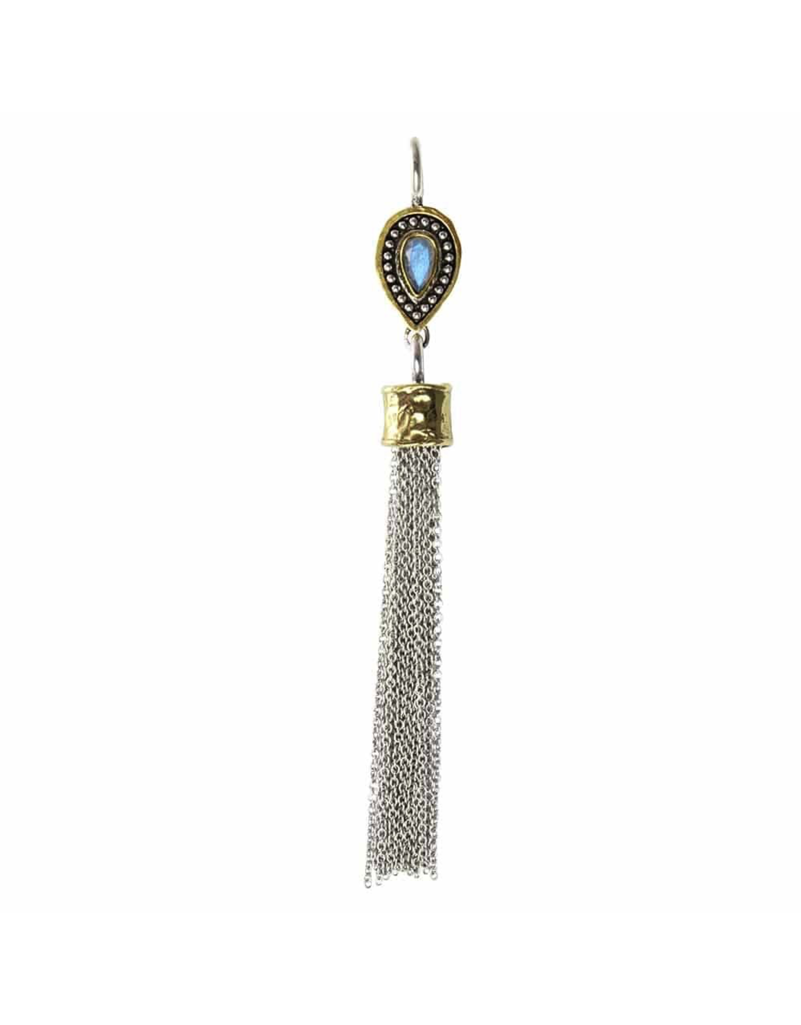 Waxing Poetic® Jewelry Amity Tassel Sterling Silver-Brass-Labradorite