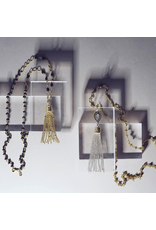 Waxing Poetic® Jewelry Amity Tassel Sterling Silver-Brass-Labradorite