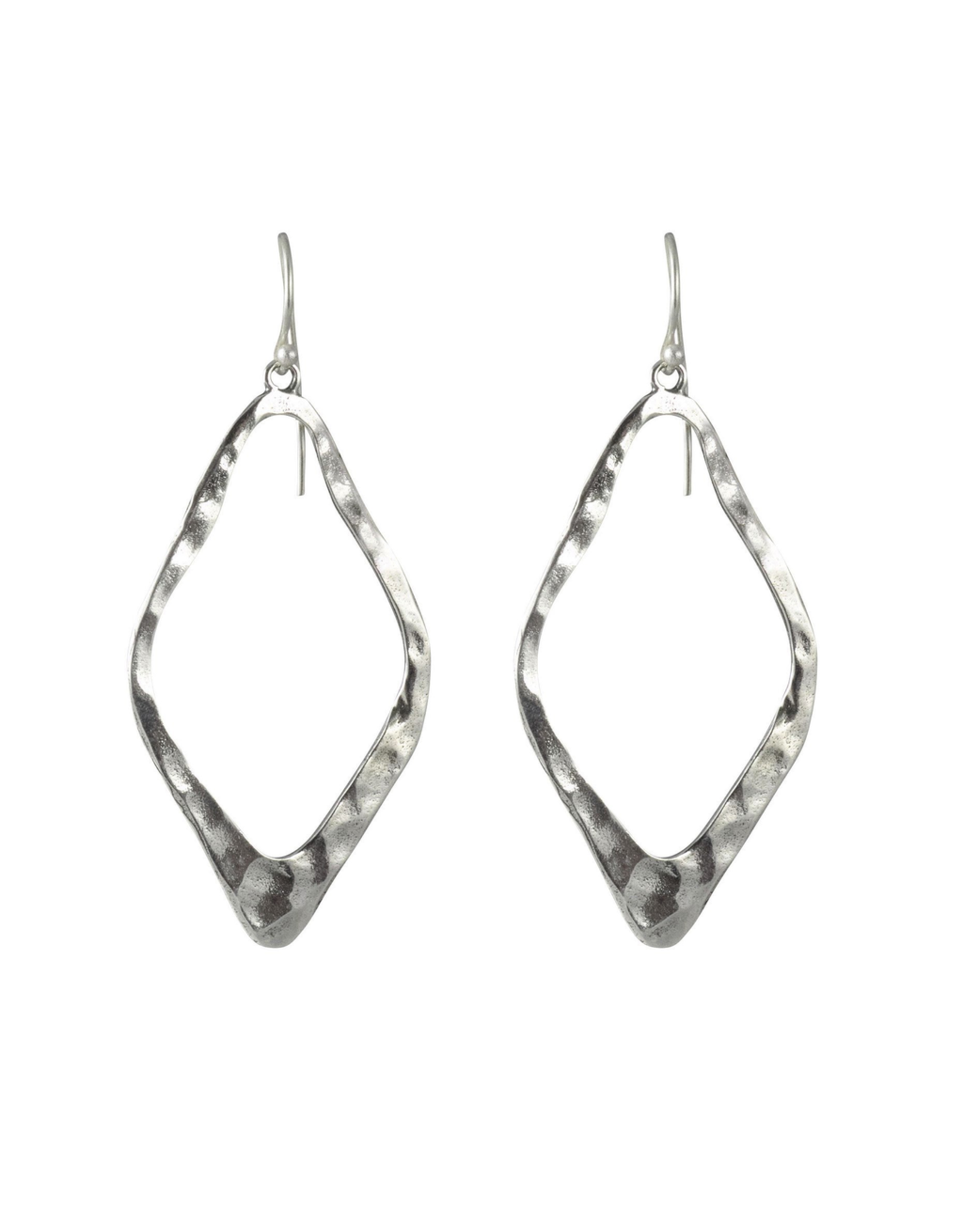 Waxing Poetic® Jewelry Open Up Earrings Diamond Sterling Silver