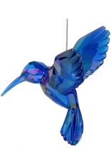Kurt Adler Iridescent Hummingbird Acrylic Ornament Blue