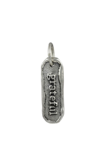 Waxing Poetic® Jewelry Word Play Charm w Grateful Sterling Silver
