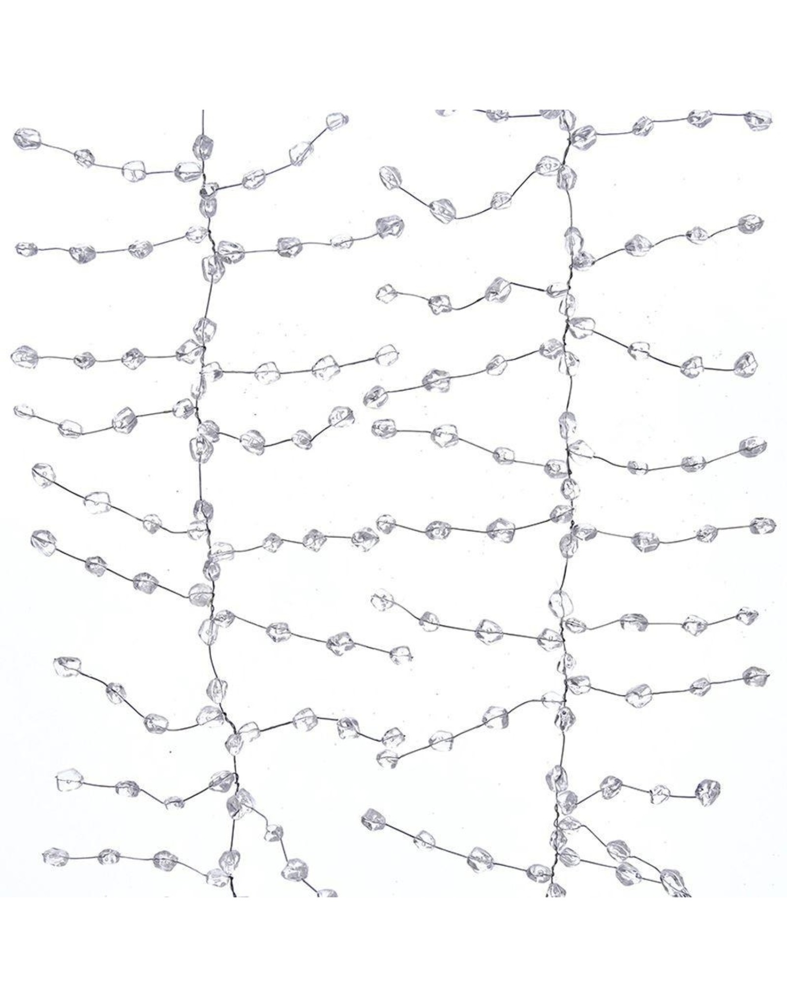 Kurt Adler Ice Wire Clear Acrylic Garland 6 Foot Strand