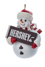 Kurt Adler Hershey's™ Snowman Ornament W Hershey's™ Candy Bar