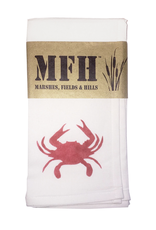 MFH Cotton Cloth Napkin-20x20 w Crab- Candi Red