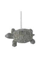Kurt Adler Sea Turtle Silver with Pearls Ornament