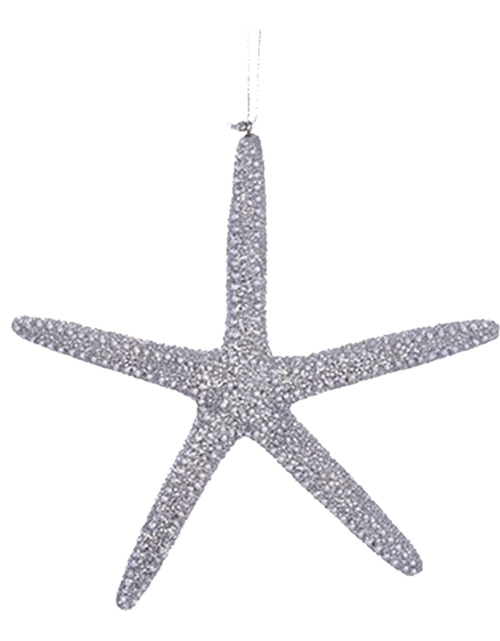 Kurt Adler Silver Starfish Christmas Ornament - B