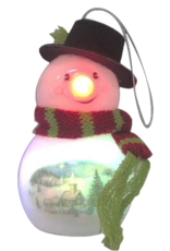 Kurt Adler LED Lighted Snowman Christmas Ornament