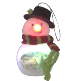 Kurt Adler LED Lighted Snowman Christmas Ornament