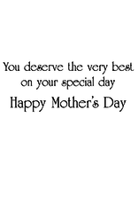 Caspari Mother's Day Card Parisian Pooch You Deserve The Very Best