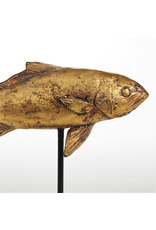 Distressed Gold Fish Sculptures Set of 3