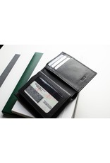 Slimfold Passcase Leather Wallet In Black