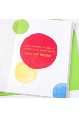 PAPYRUS® Birthday Card 60th Bright Dots