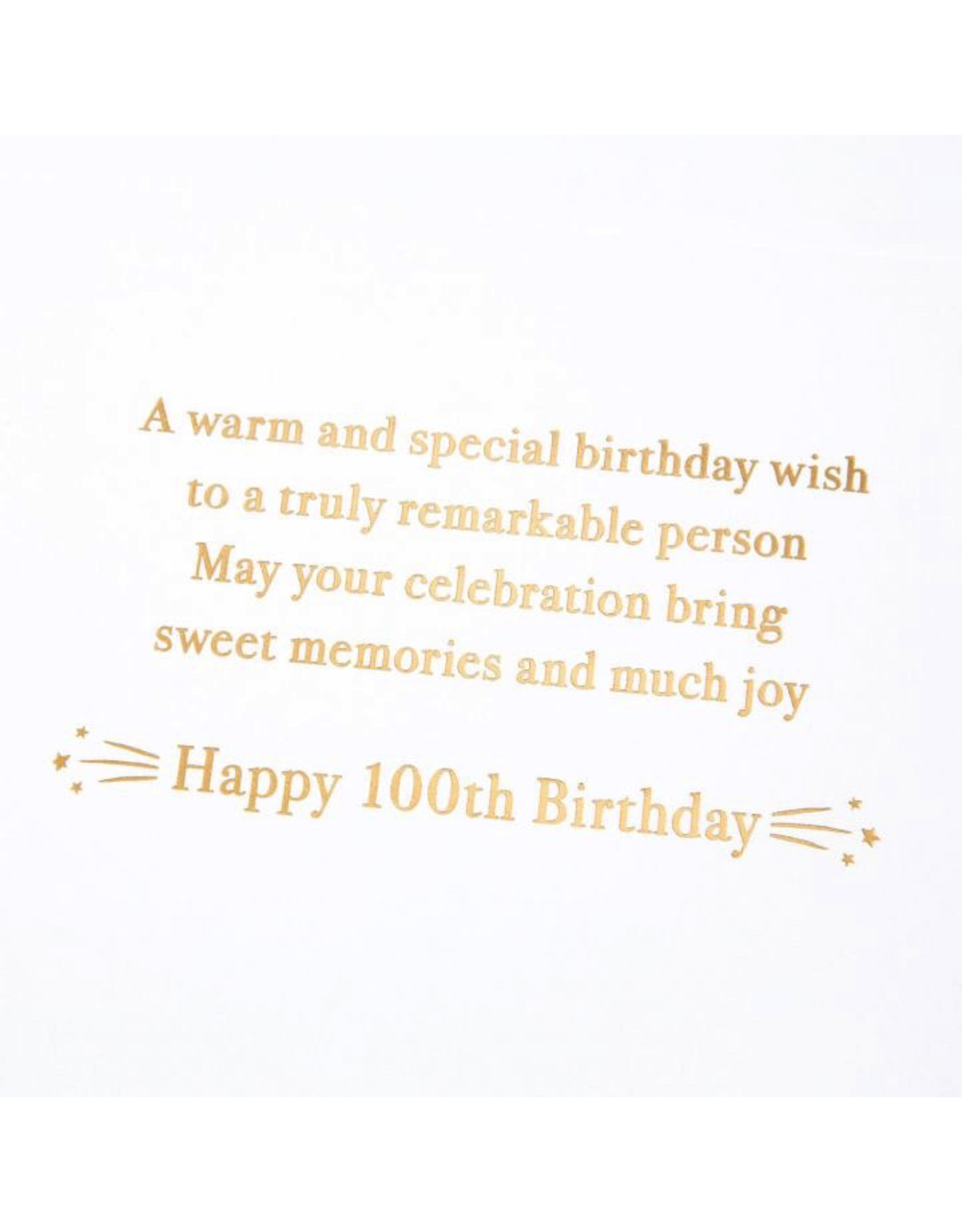 PAPYRUS® Birthday Card 100th With Stars
