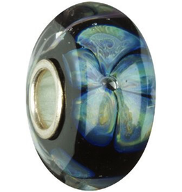 Chamilia Charm Murano Glass Bead OB-107 Midnight Blooms