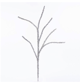 Kurt Adler Silver Twig Glittered Branch 32in C0395 Christmas Floral