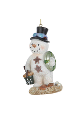 Kurt Adler Beach Snowman Ornament Snow-MAN Christmas Ornament