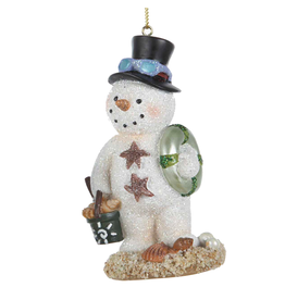 Kurt Adler Beach Snowman Ornament Snow-MAN Christmas Ornament