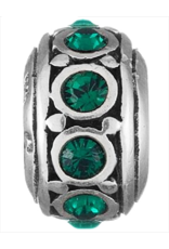 Chamilia May Emerald Birthstone Charm Silver Bead I-29