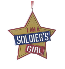 Kurt Adler Military Ornament - I Am A Soldier's Girl