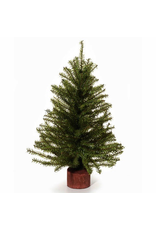 Darice Mini Christmas Tree w Wood Base 15 inch