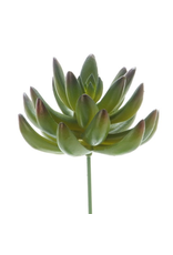 Darice Faux Succulent Pick Green Open Lotus Rosette 3.75 inch