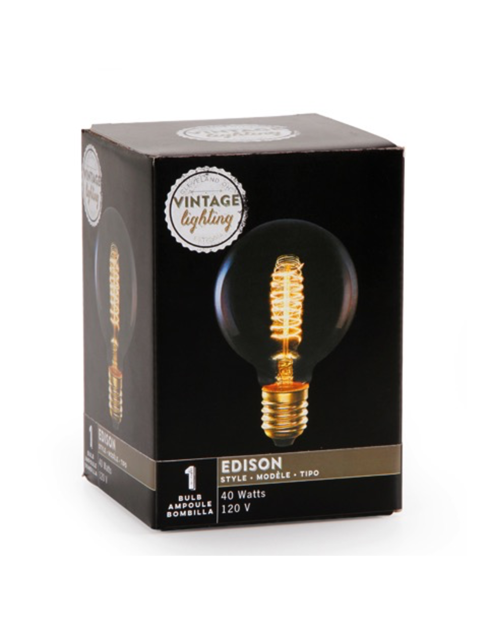 Cleveland Vintage Lighting Edison Style Bulb Double Swirl 40W E26 Base